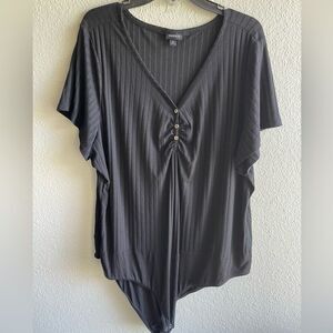 ❤️Torrid Ribbed Henley Bodysuit